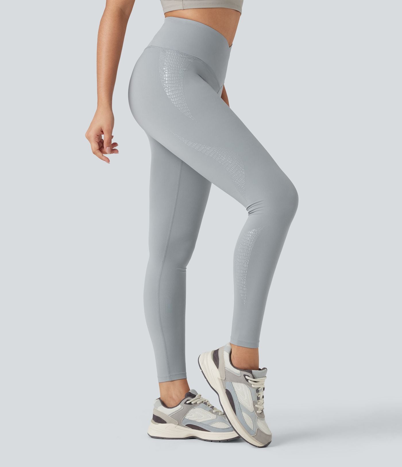 Legging yoga SoftlyZero™ 7/8 skinny taille haute croisée avec poches - UPF50+