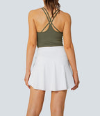 Jupe de tennis mini 2-en-1 quotidienne SoftlyZero™ Airy avec croisement, poche latérale et effet frais InstantCool, Lucid, protection solaire UPF50+