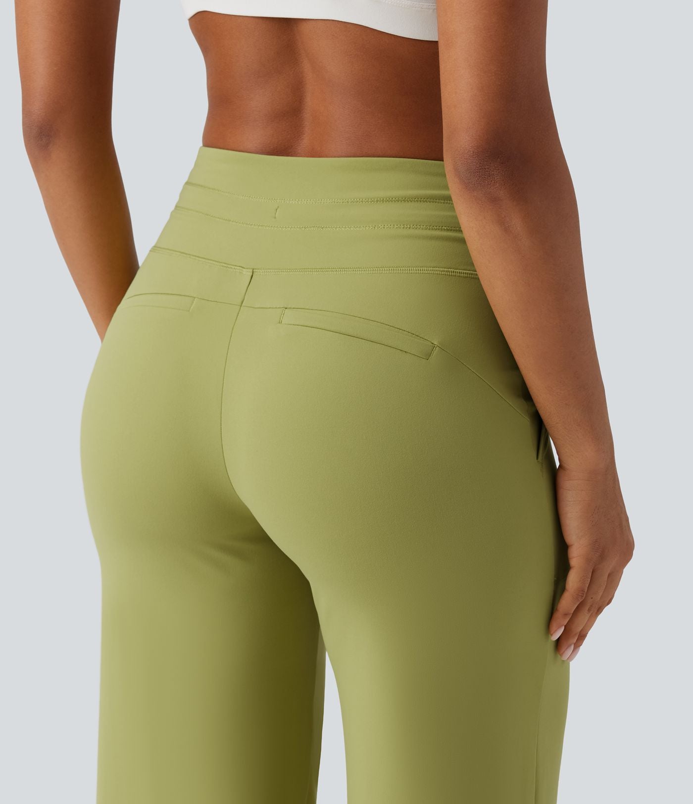 Pantalon yoga droit  Halara UltraSculpt™ taille haute avec cordon de serrage et poches