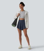 Short de yoga 2-en-1 SoftlyZero™ Airy effet frais InstantCool taille haute 7,5 cm avec poches