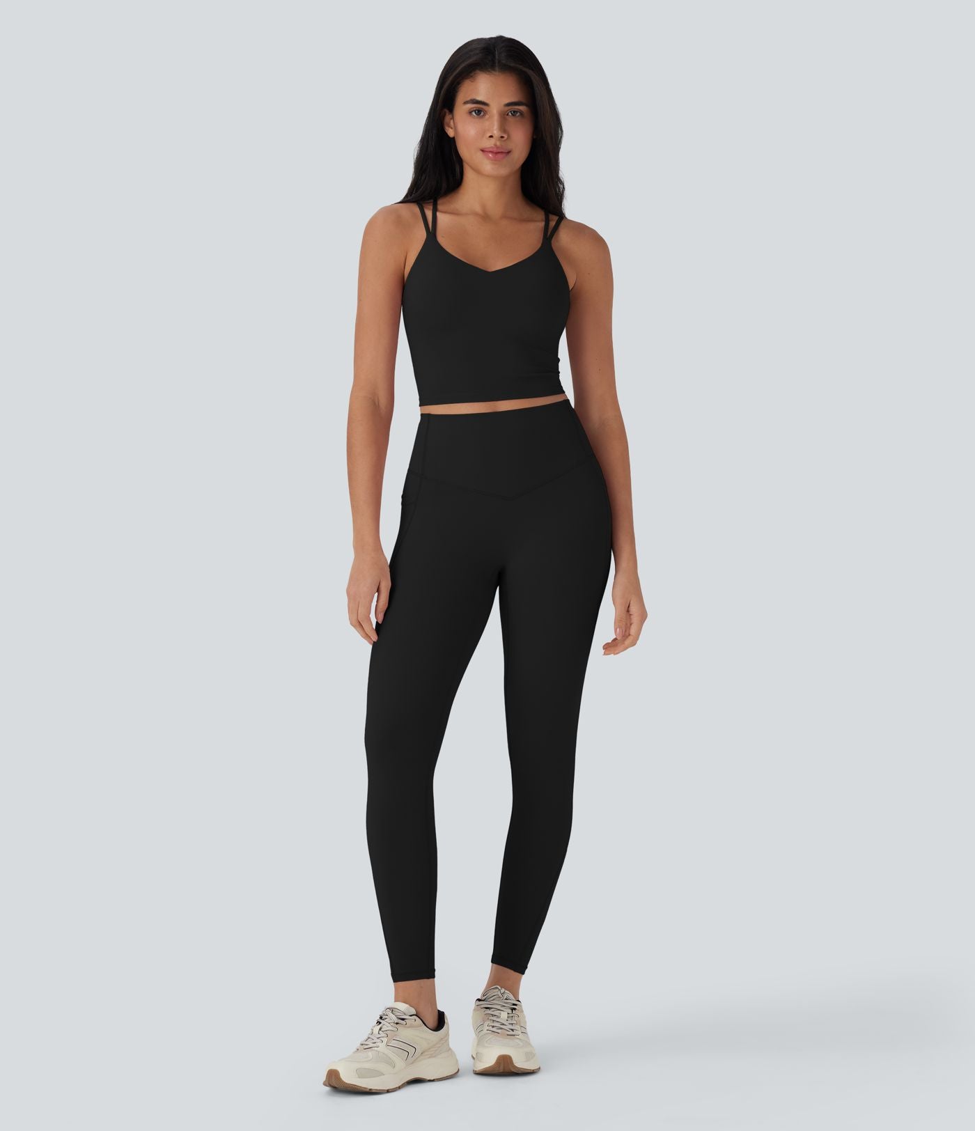 Débardeur de yoga court Halara UltraSculpt™ Cool dos nu à séchage rapide - UPF50+