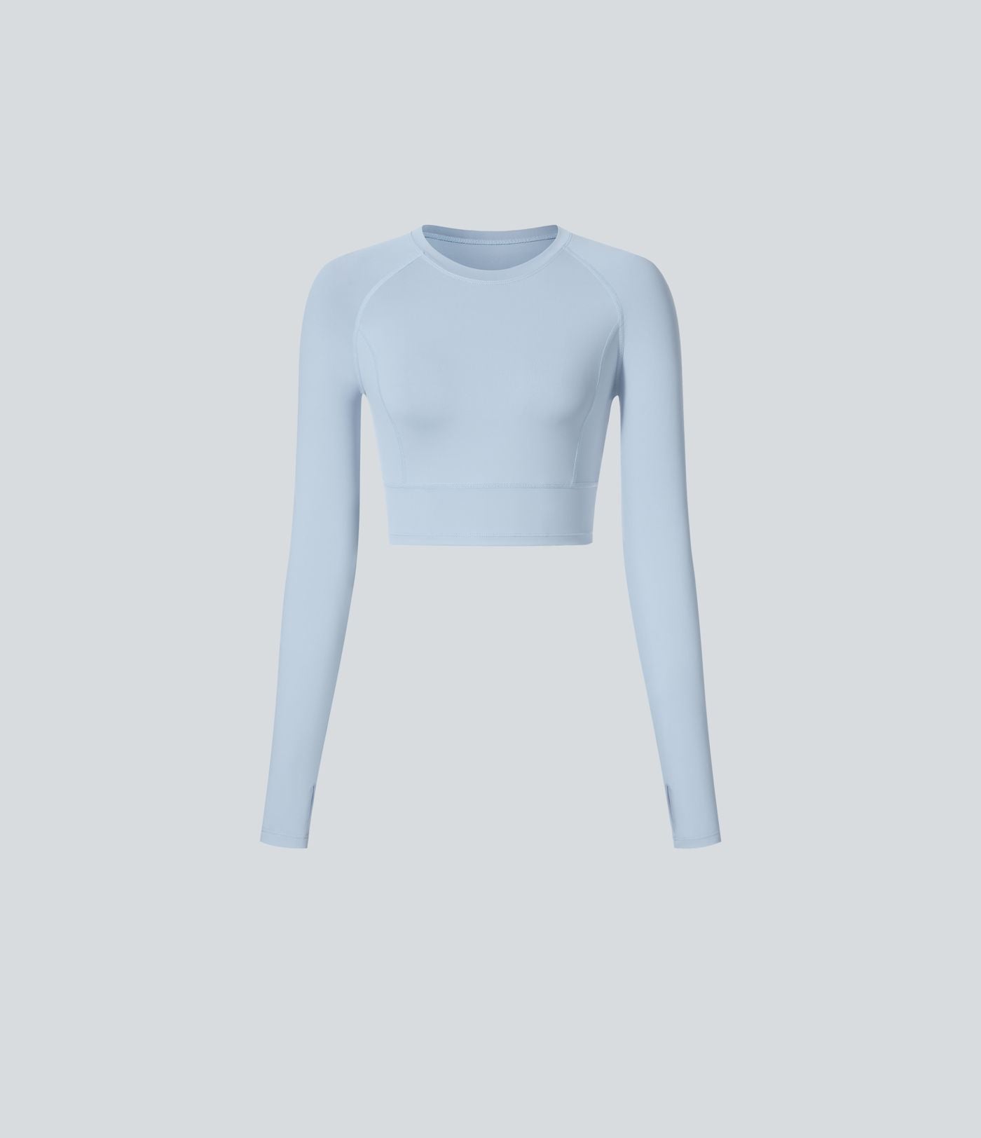 Top Sport Yoga Uni à Trou pour le Pouce Coupe Courte