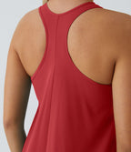 Robe décontractée mi-longue Breezeful™ dos nageur poche latérale fluide asymétrique séchage rapide A-C