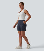 Short de golf séchage rapide taille mi-haute avec poches 12,5 cm - Golf Tee - UPF40+