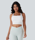 Débardeur yoga court SoftlyZero™ Airy col carré effet frais InstantCool, bonnets E-G