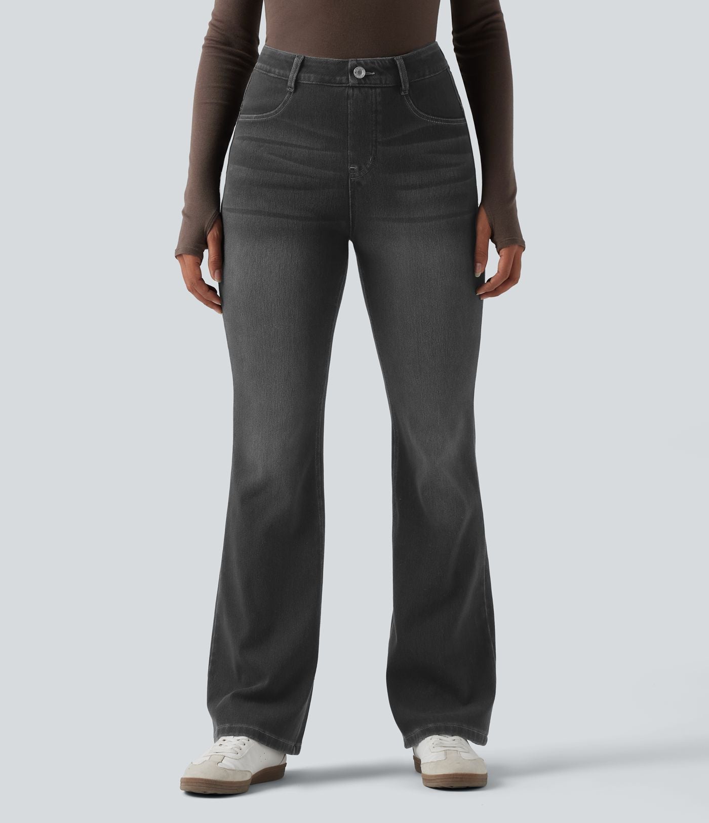 Legging denim bootcut Halara Flex™ gainant effet push-up taille haute avec poches
