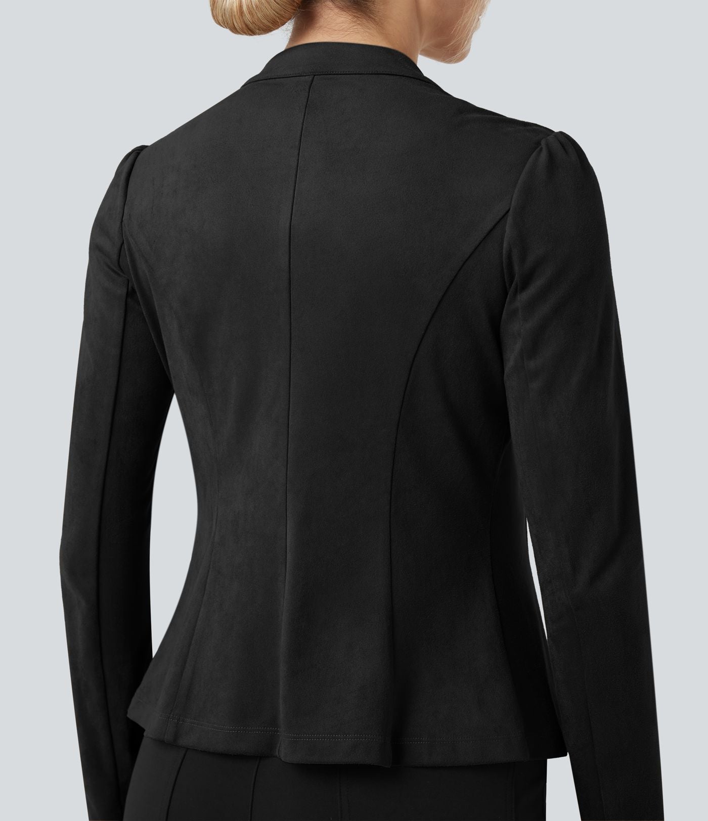 Veste de travail ajustée en daim manches longues