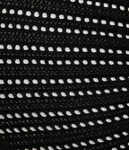 Robe mini moulante col V en maille pull
