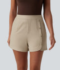 Short tailleur taille haute 7,5 cm avec poches