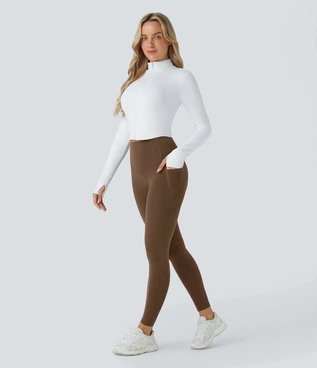 Legging d'entraînement gainant galbant taille haute avec poches Halara UltraSculpt™