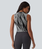 OneForm Débardeur de yoga sans couture col cheminée color block Seamless Flow