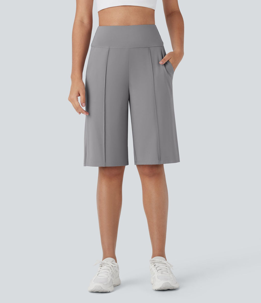 Short bermuda d'entraînement SoftlyZero™ Airy, jambe droite, taille haute avec poches latérales, à effet frais InstantCool, protection solaire UPF50+