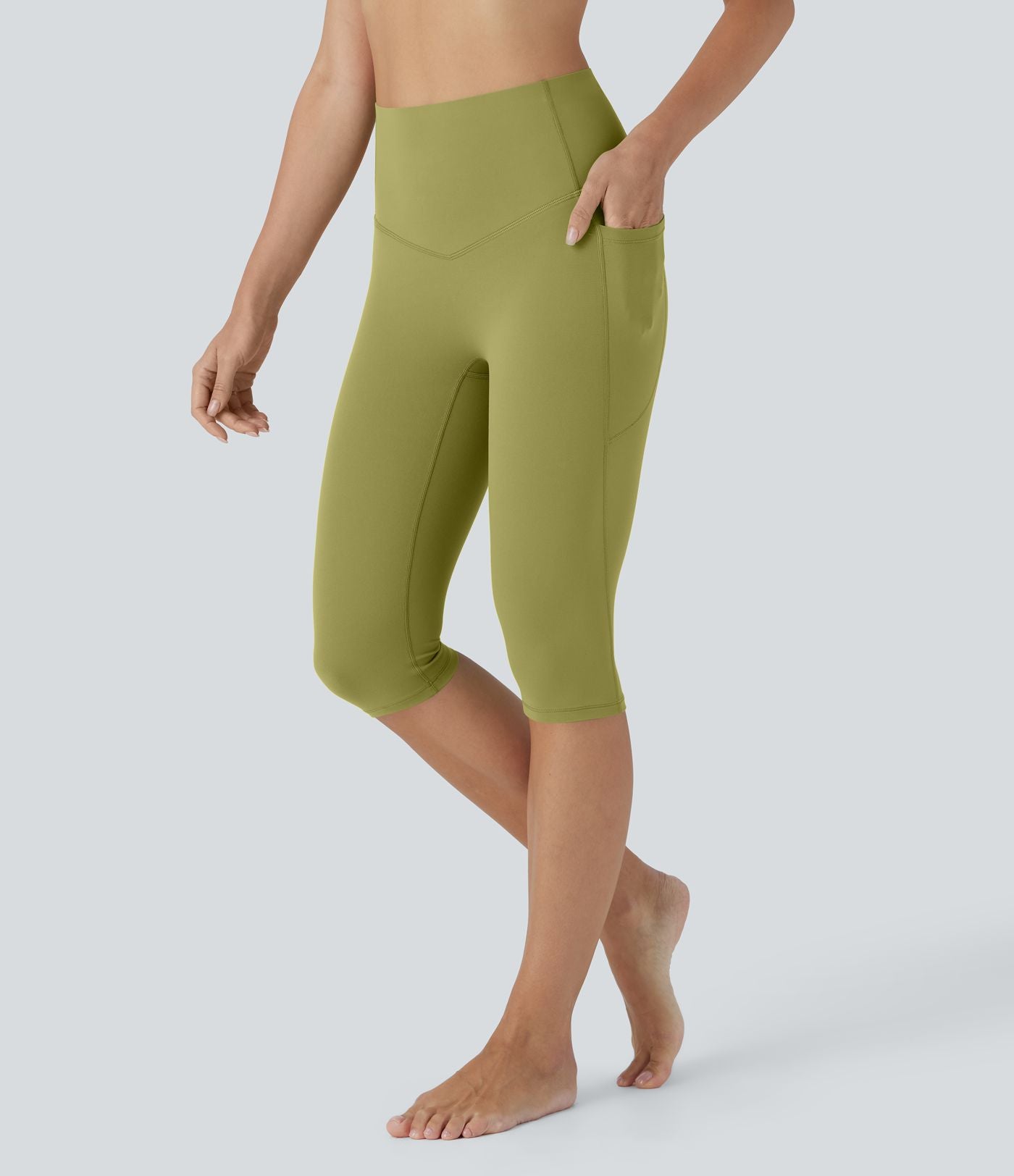 Legging corsaire de yoga gainant taille haute avec poches Halara UltraSculpt™