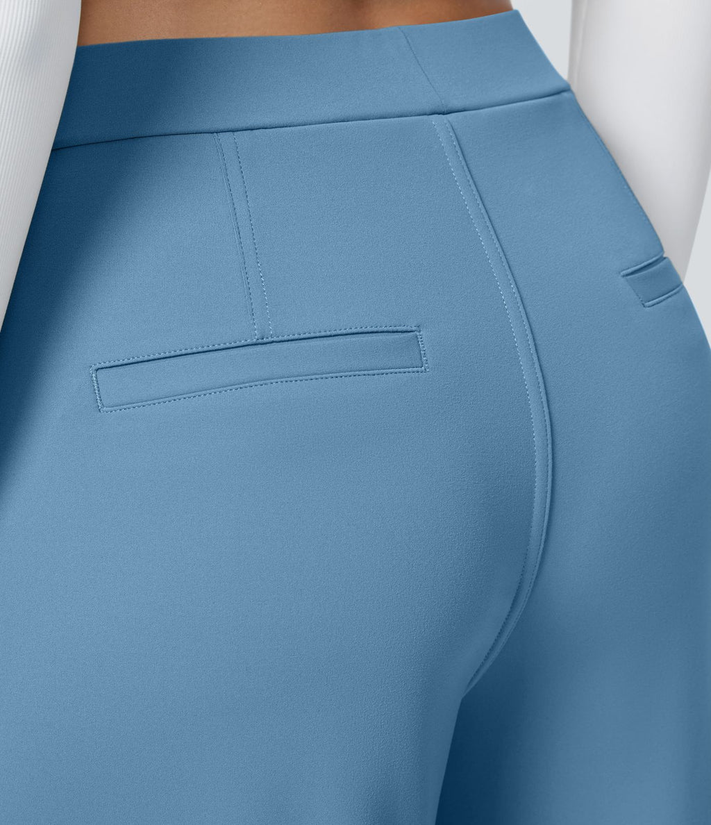 Pantalon tailleur Halara Flex™ DayStretch coupe droite taille haute avec poches