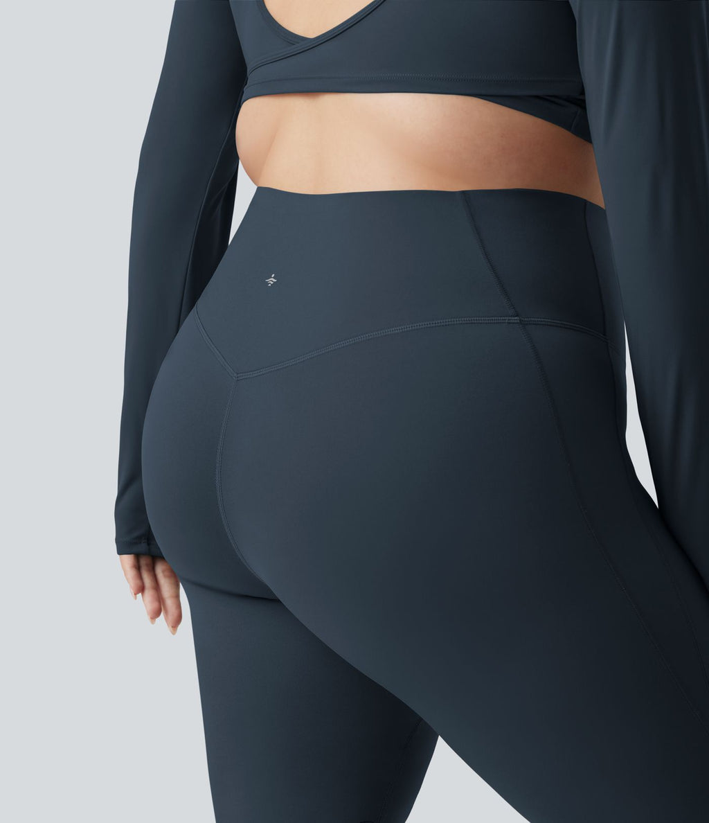 Pantalon yoga évasé gainant sculptant grande taille taille haute Halara UltraSculpt™