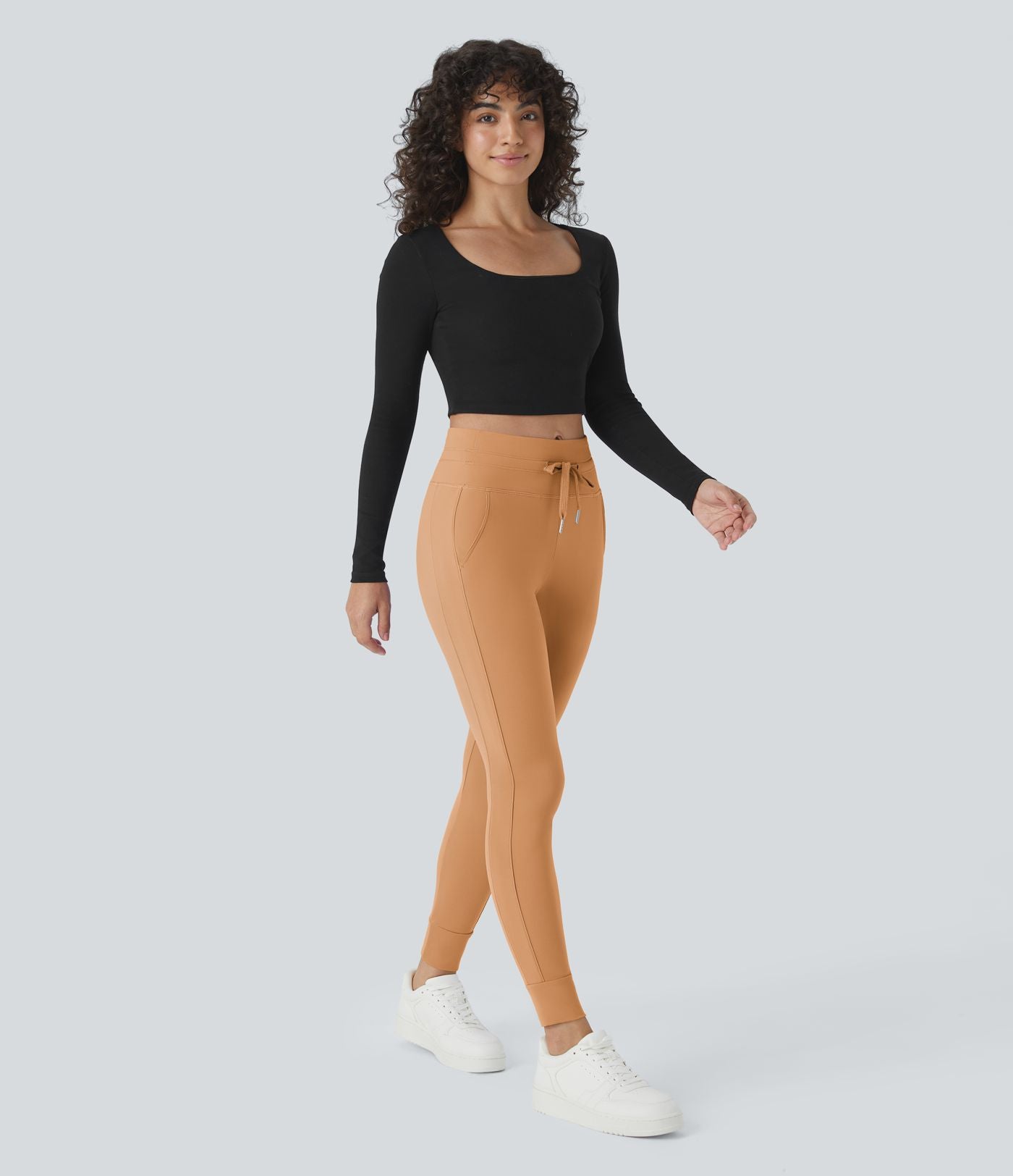 Jogging taille haute Softlyzero™ Plush avec cordon de serrage et poches latérales