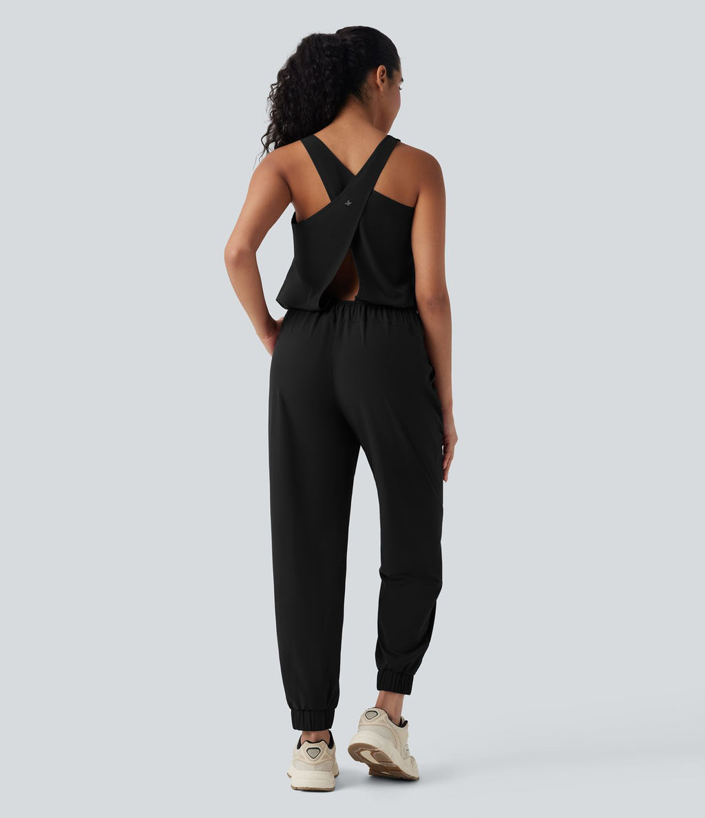 Combinaison workout Breezeful™ sans manches séchage rapide avec poches