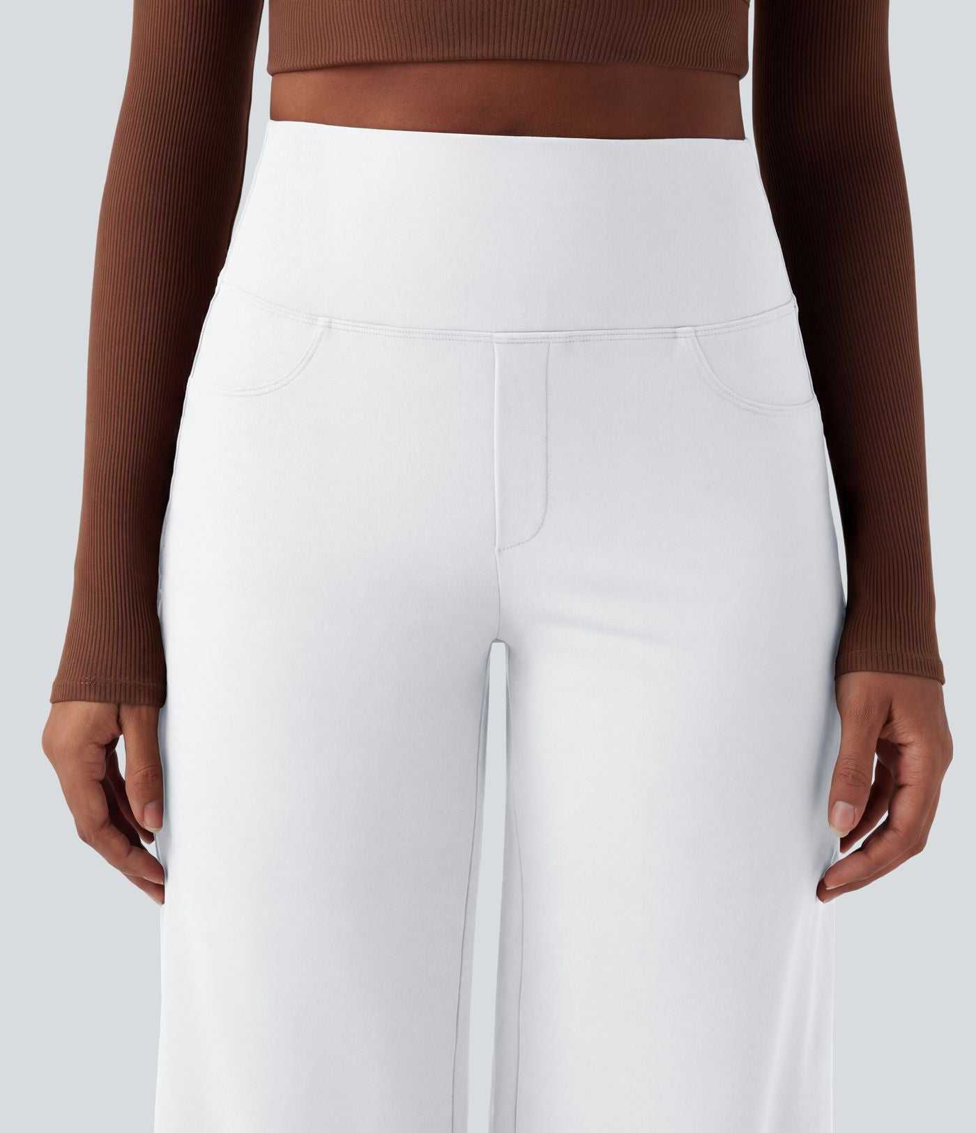 Pantalon yoga large gainant taille haute DayStretch avec poches