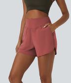 Breezeful™ Shorts 10cm Casual à Séchage Rapide Taille Haute et Poche Latérale