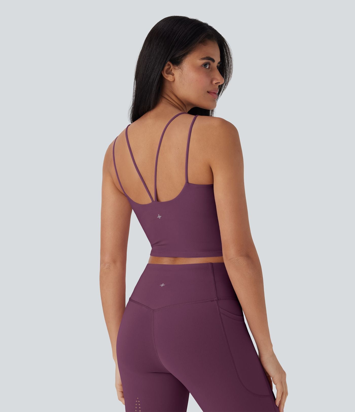Débardeur de yoga court Halara UltraSculpt™ Cool dos nu à séchage rapide - UPF50+