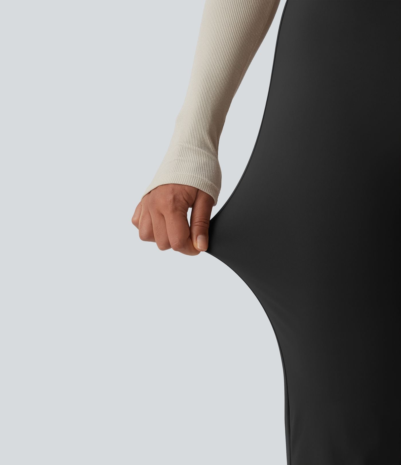 Pantalon tailleur évasé taille haute