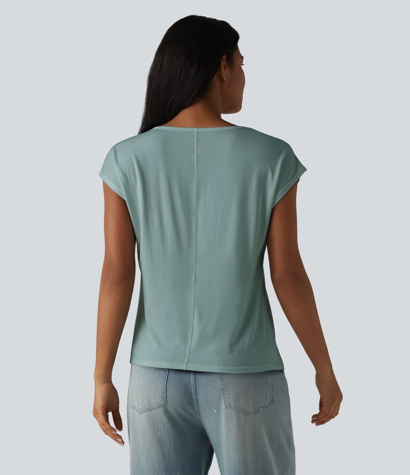T-shirt col U manches courtes