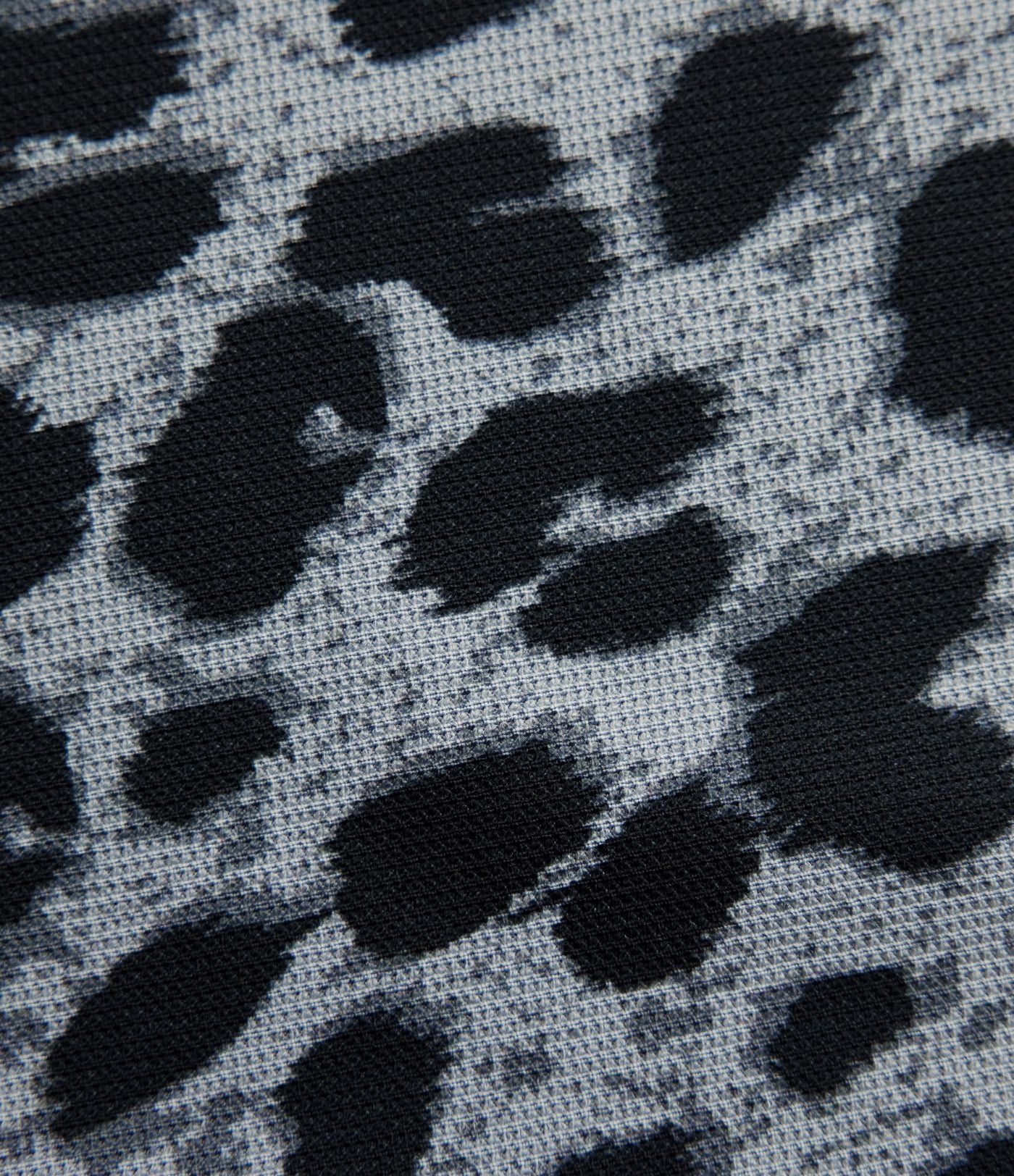 Jupe casual maxi gaufrée léopard taille haute gainante à poche