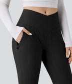 Jogging matelassé casual PuffFlex croisé taille haute avec poches