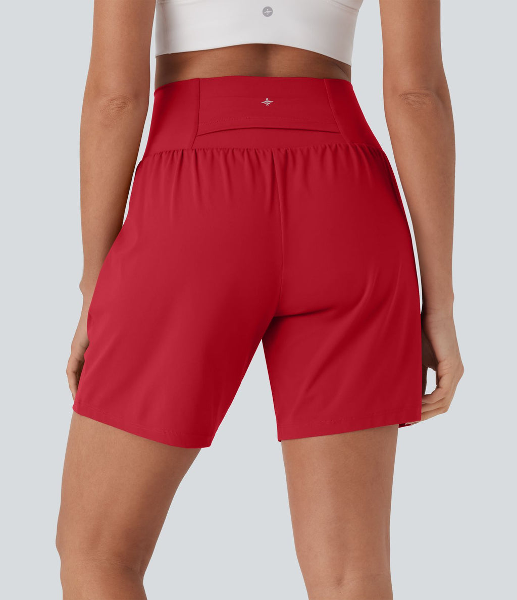 Short de yoga SoftlyZero™ Airy 2-en-1 taille très haute avec poches et effet frais InstantCool 17,5 cm