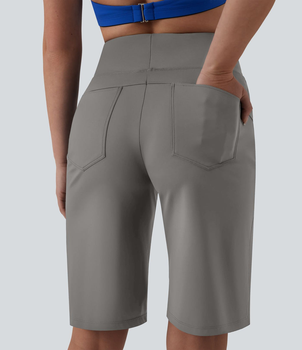 Short de yoga SoftlyZero™ Airy ample gainant taille haute effet frais InstantCool avec poches
