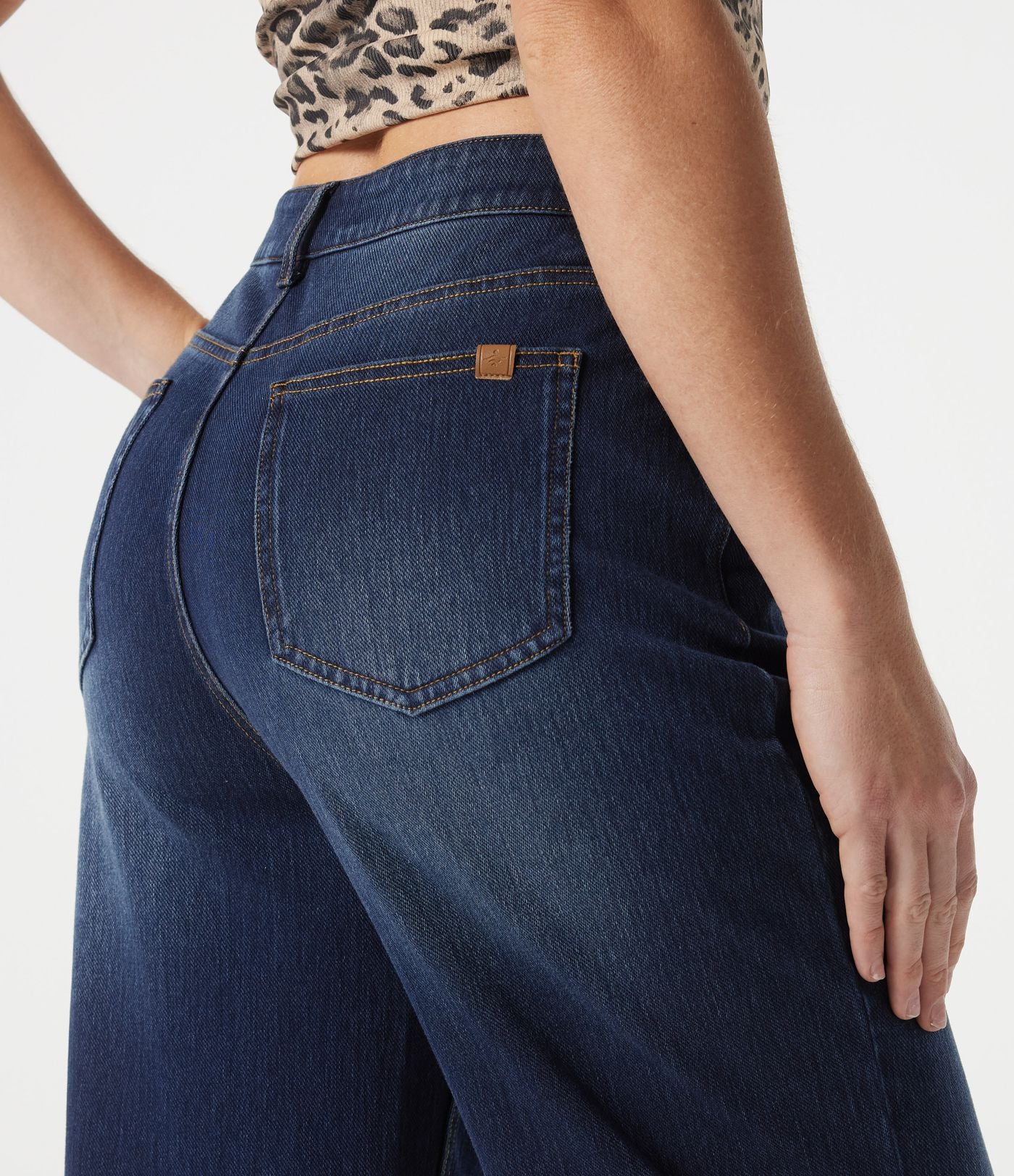 Halara Flex™ Jean large 7/8 taille mi-haute avec poches
