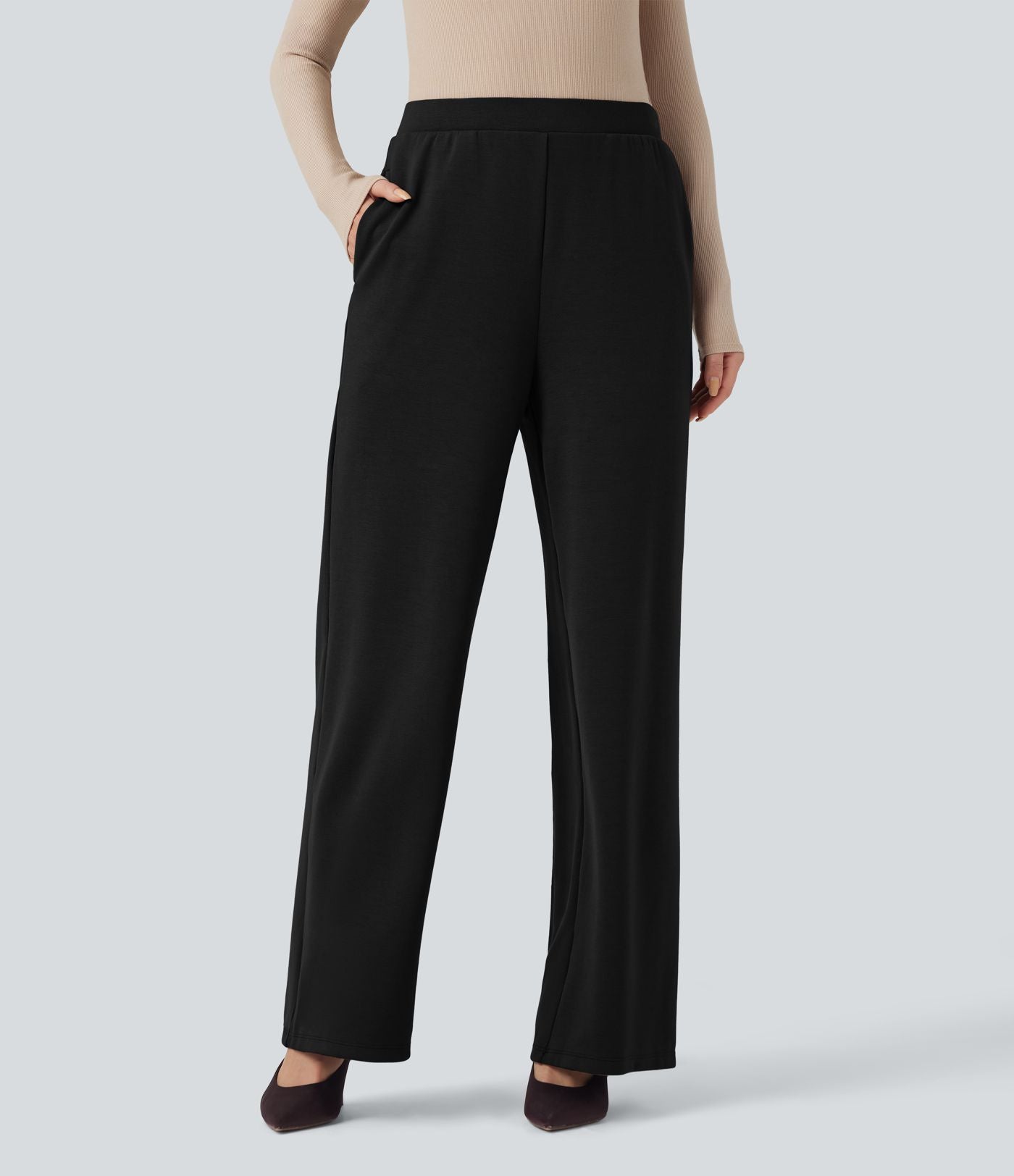 Pantalon de travail SpacerTek™ taille haute, jambe large, avec poches