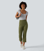 Pantalon bootcut court tailleur Halara Flex™ DayStretch mi-taille avec fente et poche