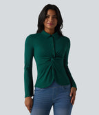 Chemise pour le bureau manches longues à volants