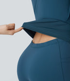 Softlyzero™ Airy Robe de yoga dos nu avec torsade effet fraîcheur et short intégré - Version Easy Peasy