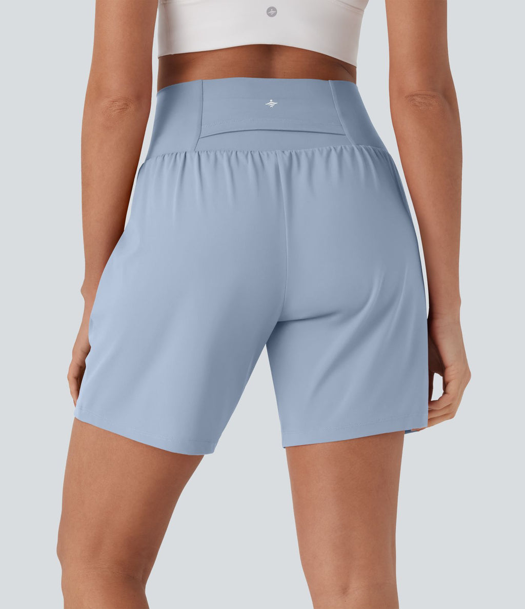 Short de yoga SoftlyZero™ Airy 2-en-1 taille très haute avec poches et effet frais InstantCool 17,5 cm