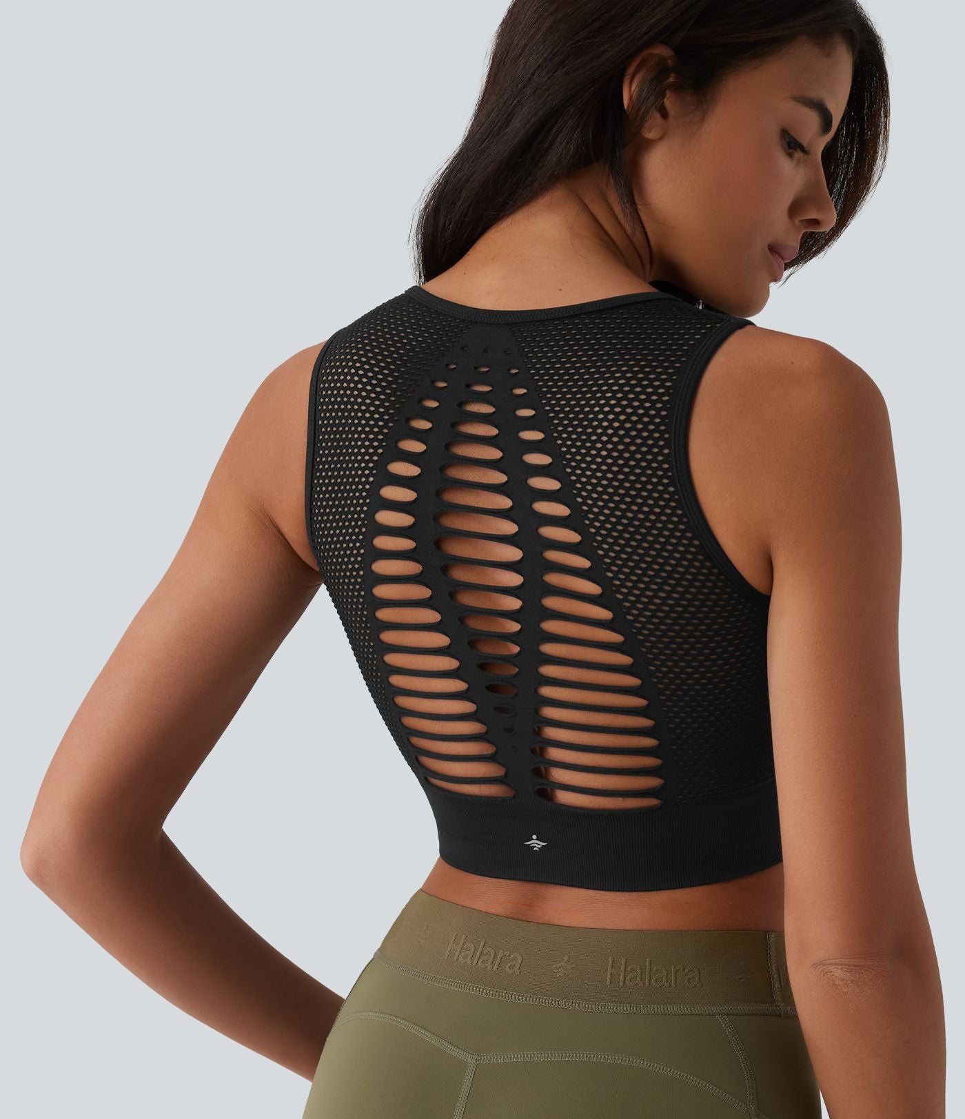 Débardeur de yoga OneForm Seamless Flow à découpes avec brassière intégrée
