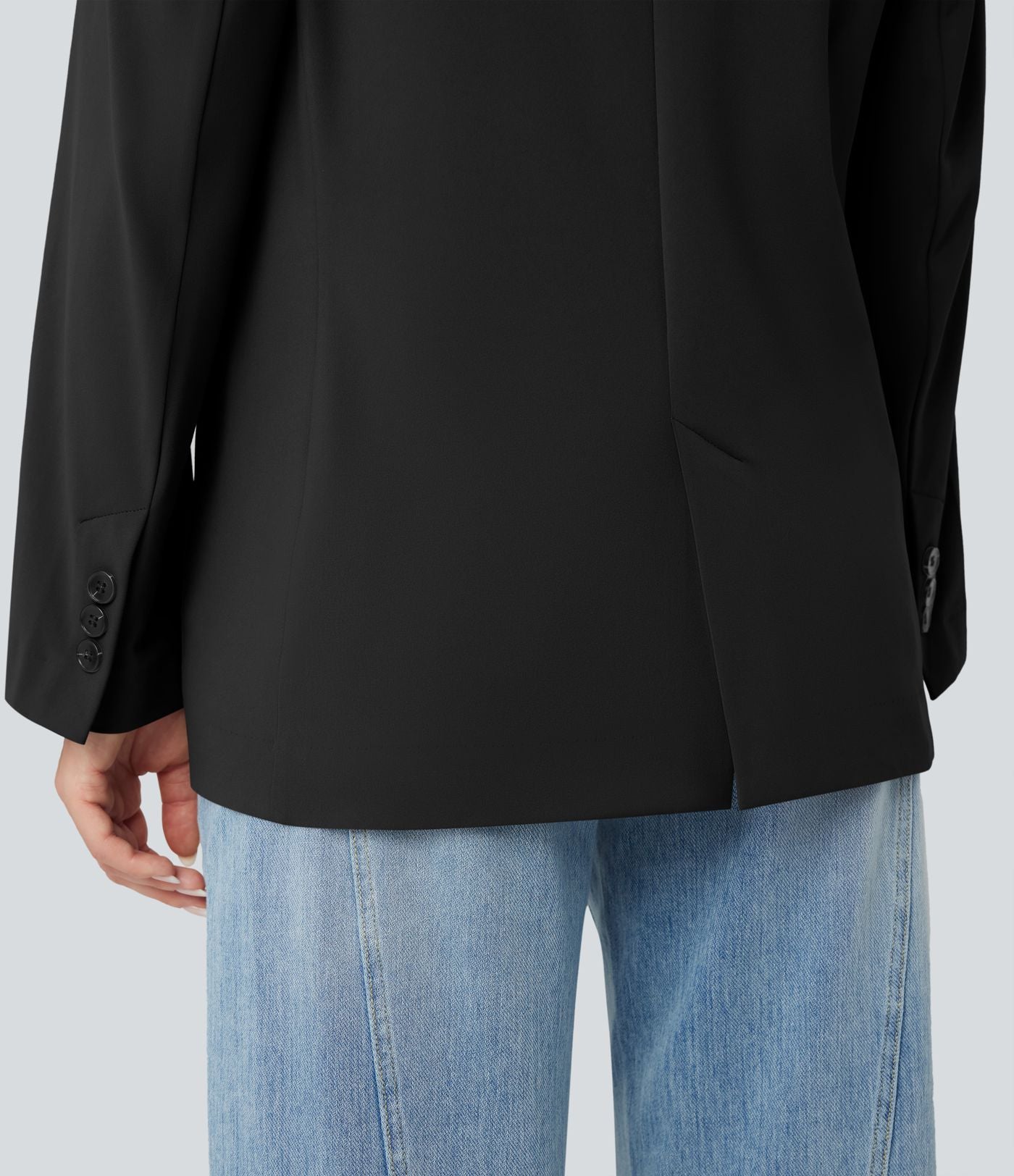 Blazer de travail col cranté à manches longues DayStretch avec poches