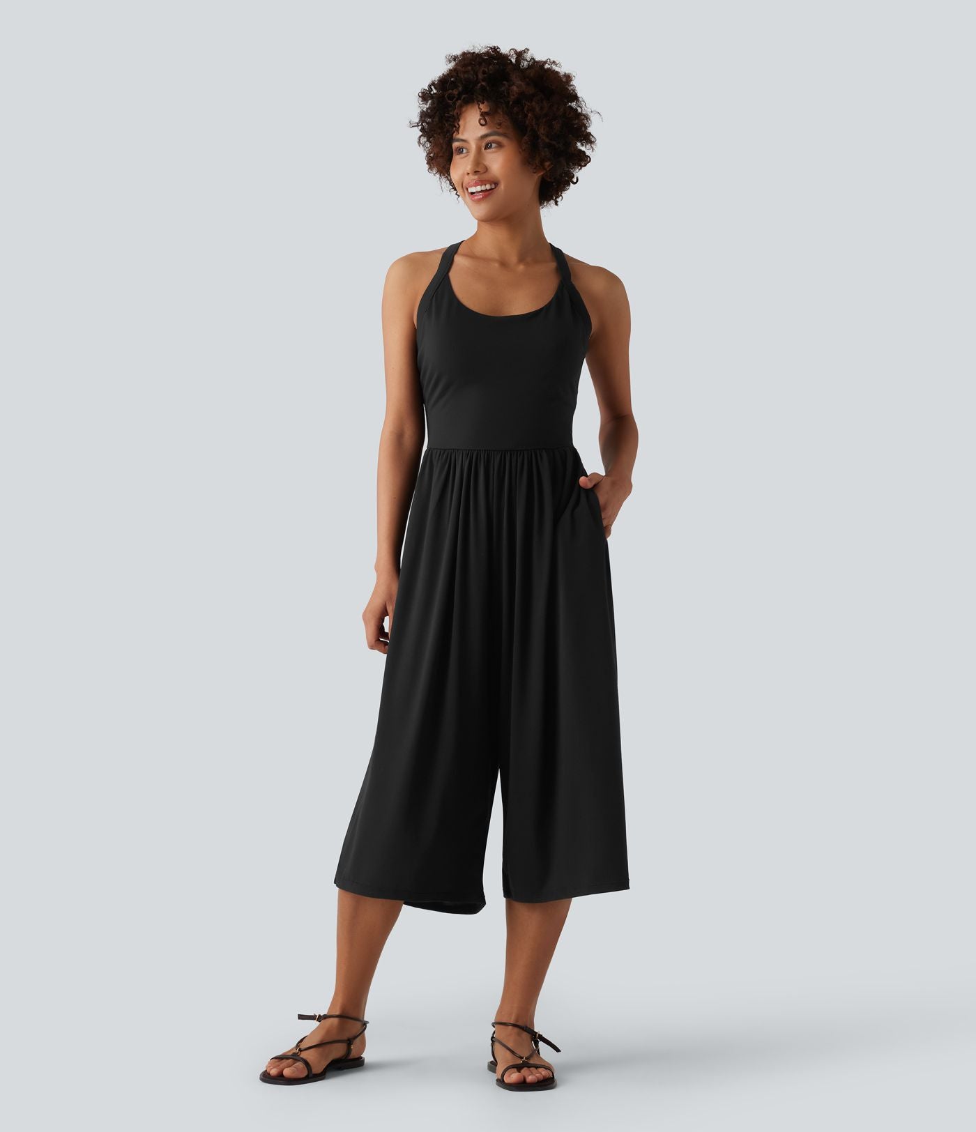 Combinaison casual pantacourt large avec poches - Édition Easy Peasy