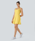 Robe de Danse Sport Mini à Volants Torsadés Dos Nu - Longueur Plus