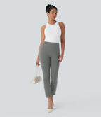 Pantalon de travail fuselé court taille haute Halara Flex™ avec poches