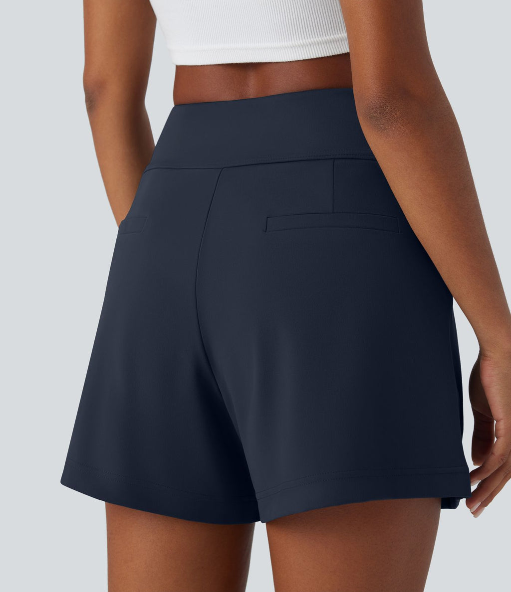 Short de travail large taille haute DayStretch avec poches