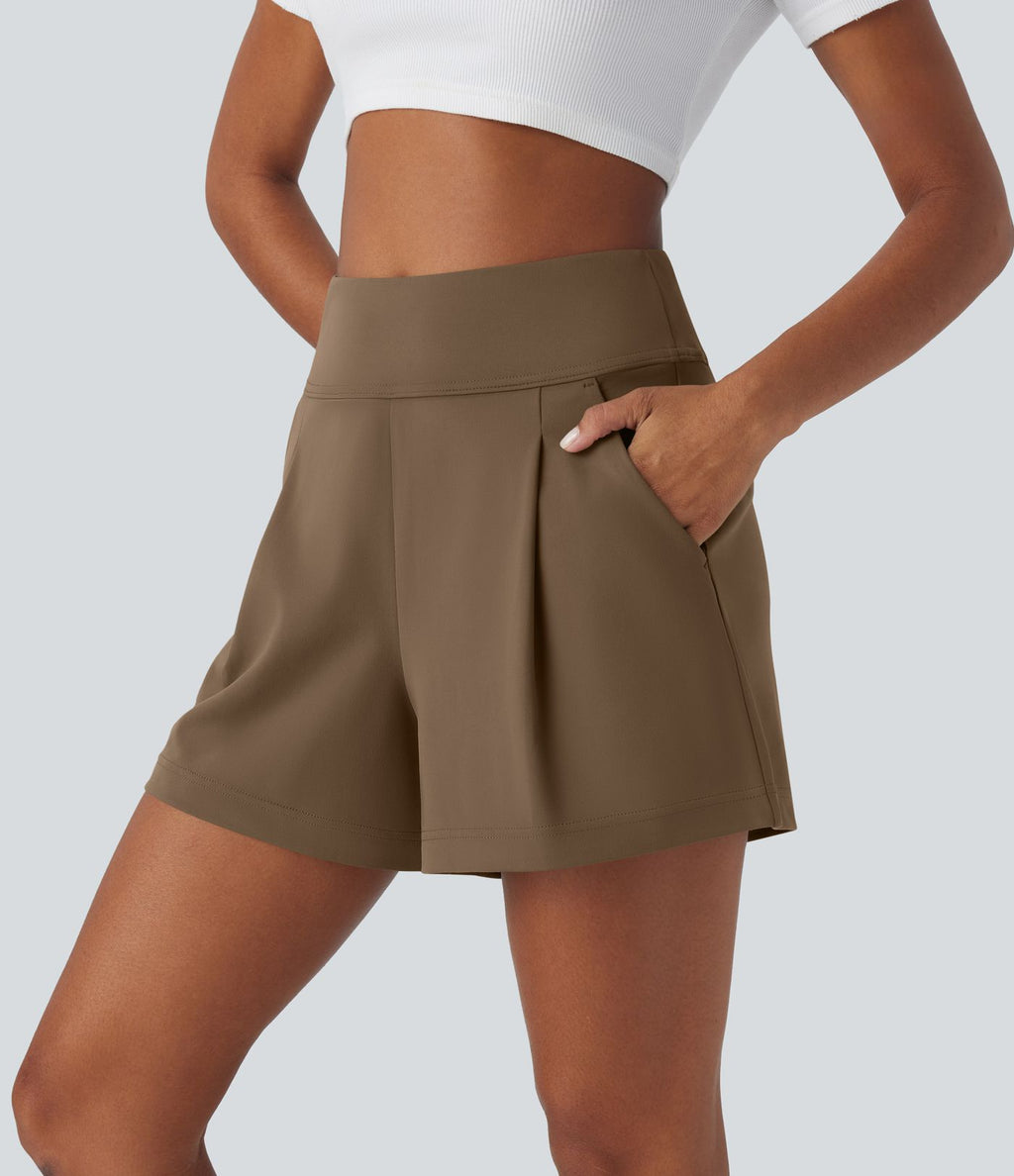 Short de travail large taille haute DayStretch avec poches