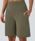 Bermuda SoftlyZero™ Airy de yoga taille haute avec poches multiples et effet frais InstantCool