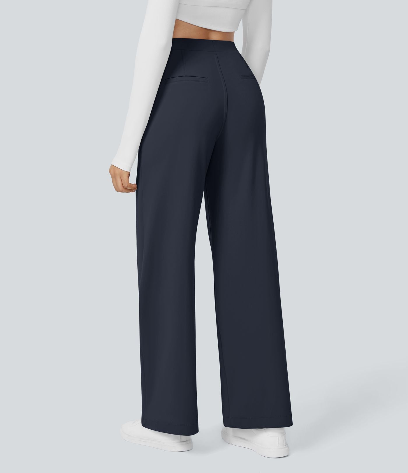 Pantalon tailleur Halara Flex™ DayStretch coupe droite taille haute avec poches