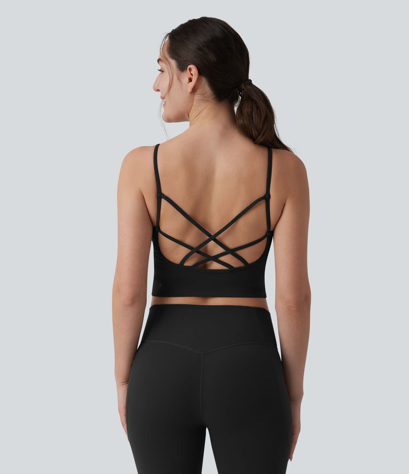 Brassière de sport SoftlyZero™ Plush maintien léger bretelles croisées dos nu