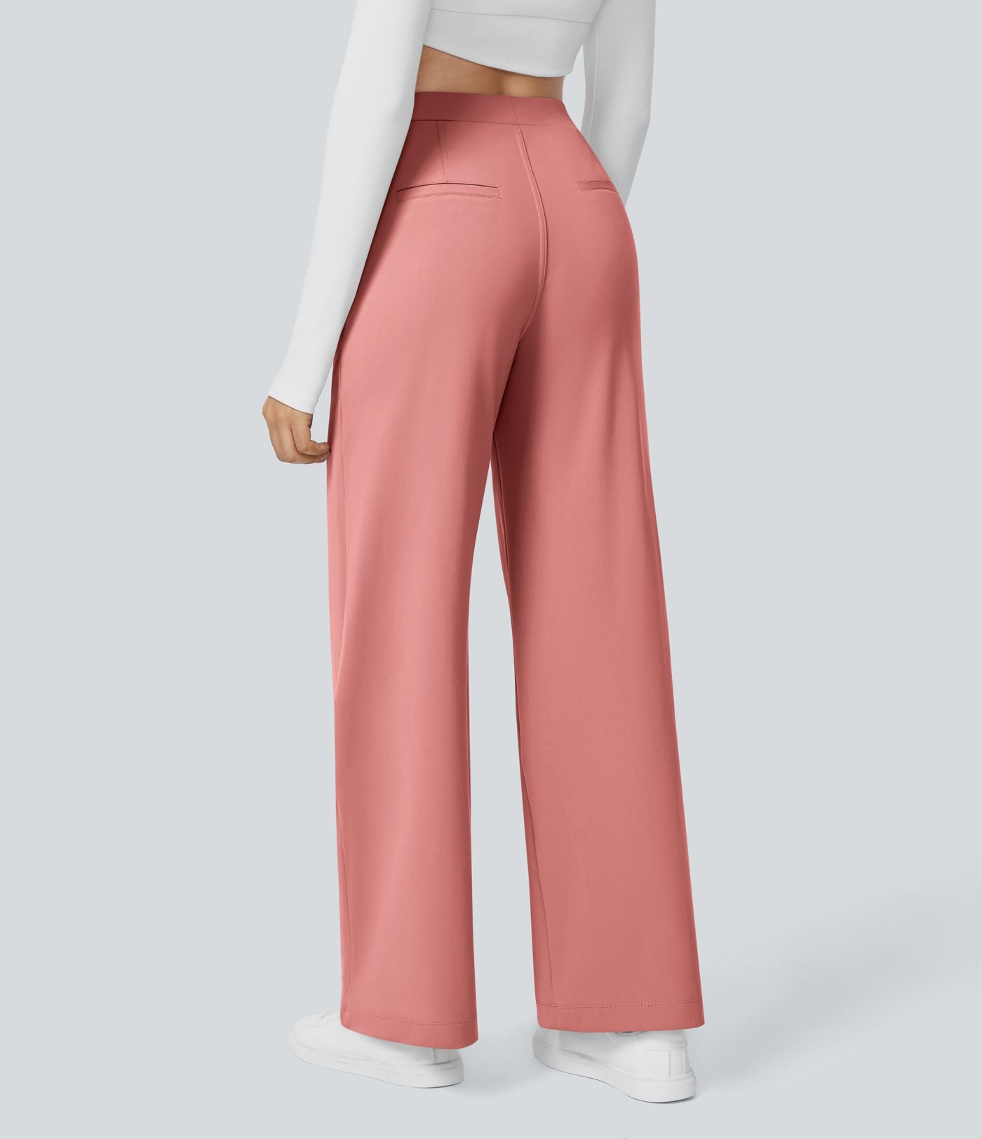 Pantalon tailleur Halara Flex™ DayStretch coupe droite taille haute avec poches
