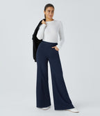 Halara Flex™ Denim Heat Jean large casual taille haute avec poches