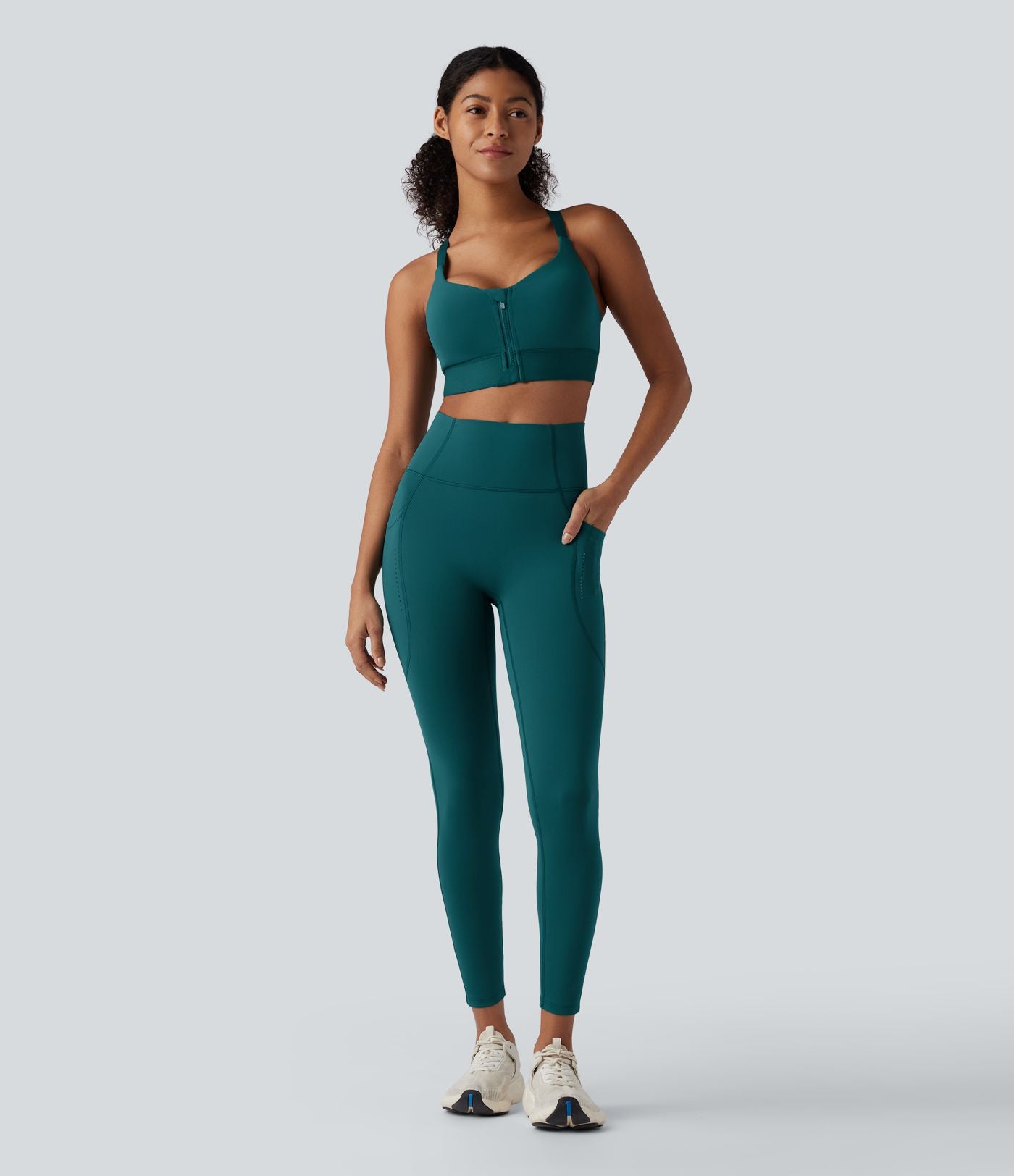 Brassière de sport SpeedWave™ soutien moyen à fermeture éclair et séchage rapide pour running