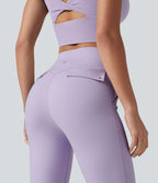 Halara UltraSculpt™ Legging évasé décontracté taille haute ventre plat avec poches